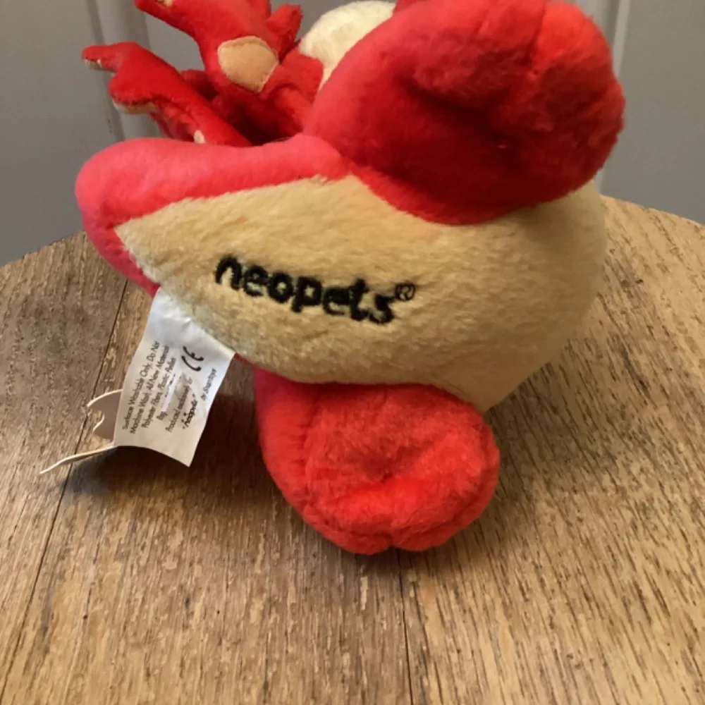 NEW 2002 Neopets Scorchio 8" Plush Red Dragon Stuffed Animal Vintage - Picture 8 of 10